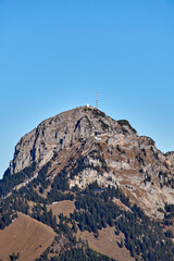 Wendelstein seen from afar in an autumny mood