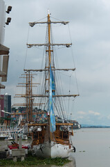 Obraz premium sailboat in the harbor