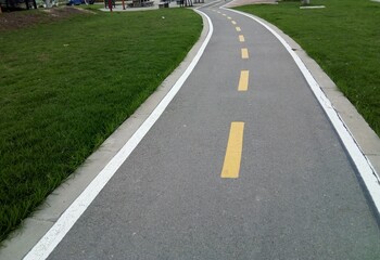 Obraz premium road with grass