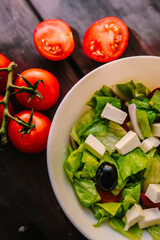 tomato and salad