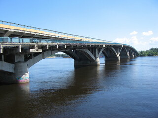 Bridge over the Dnieper river in Kiev.