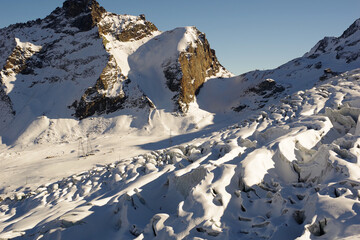 Vue sur le glacier