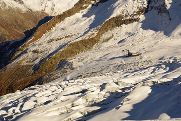 Vue sur le glacier