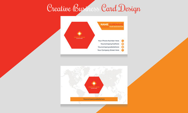 Modern Minimal Creative Business Card Design