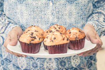 Fresh Delicious Chocolate Muffins