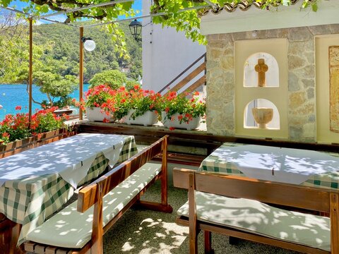 Restaurant in Valun, Cres sland, Croatia