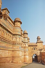 Fototapeta na wymiar Gwalior Fort, Gwalior, Madhya Pradesh, India