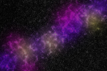 Spectacular space nebula background in which the stars are shown, illustration.