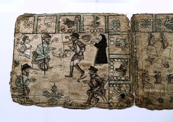 Photo of prehispanic codices