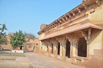 Fototapeta na wymiar Gwalior Fort, Gwalior, Madhya Pradesh, India