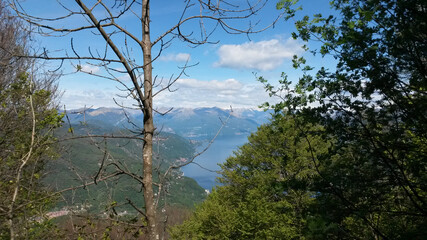 Mountains and lakes around North Italy