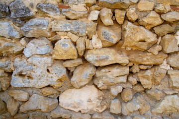 gros plan d'un vieux mur en pierres naturelles