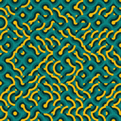 Abstract Geometric Pattern generative computational art illustration