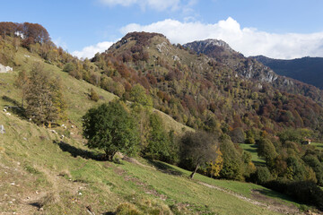 Mountain view in north of Italy