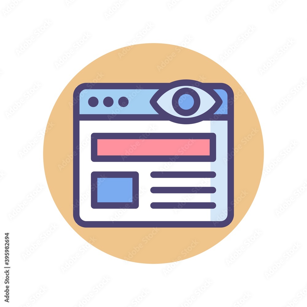Poster retina ready website design icon. modern high resolution web design concept.