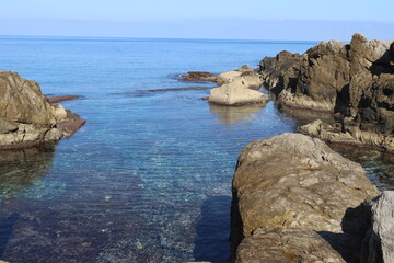 Fototapeta na wymiar Costa marina in riserva naturale