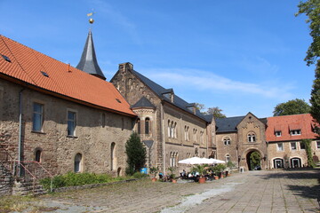 Fototapeta na wymiar Innenhof von Schloss Ilsenburg