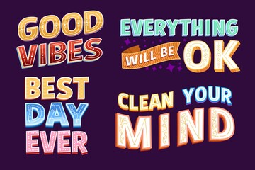 positive lettering collection
