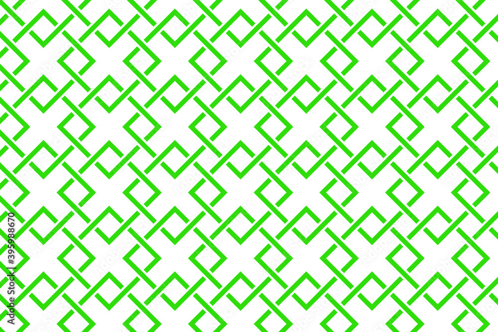 Poster vector background - a geometric pattern in the form of repeating dark green rectangular shapes on a 