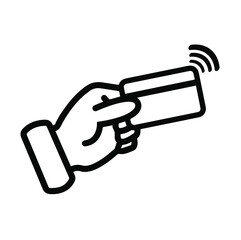 credit card icon on white background	