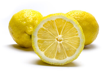 lemon on white