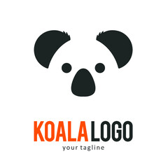 Koala animal logo icon symbol design template