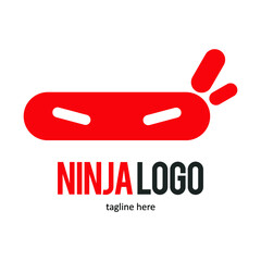 ninja logo icon symbol design template