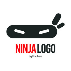 ninja logo icon symbol design template