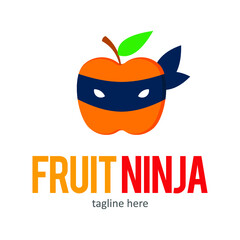 ninja logo icon symbol design template