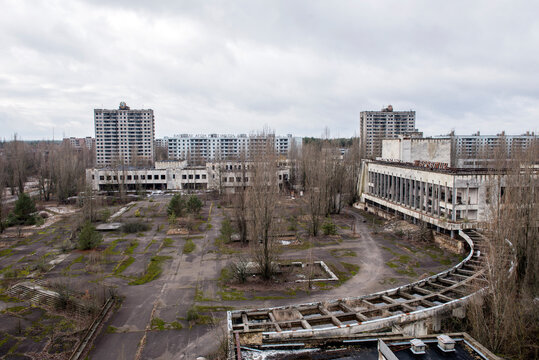 Chernobyl/Pripyat/Ukraine. 25.02.2016 Zone of Chernobyl accident dominates the energy of most disastrous nuclear power plant accident in history