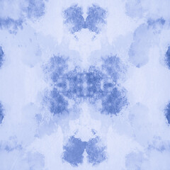 Paint Watercolor Abstract. Indigo Denim Ink 