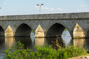 Fototapeta premium Mustafa Pasha Bridge (Old Bridge) in Svilengrad, Bulgaria