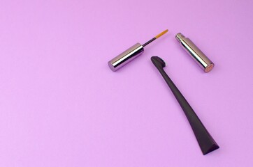 cosmetics for eye and lip makeup