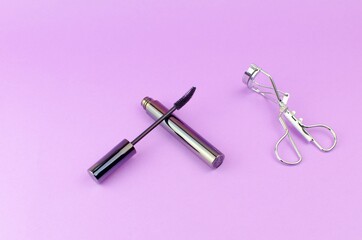 cosmetics for eye and lip makeup