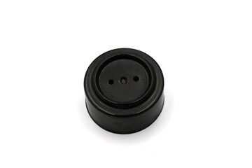 black socket on white background