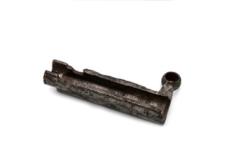 old rusty rifle bolt from the war