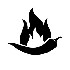 Pepper icon, logo isolated on white background