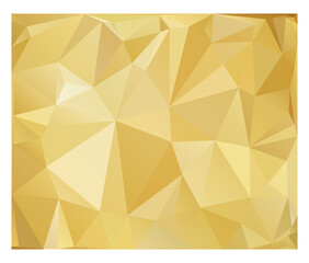 Golden polygonal  origami vector illustration. Abstract Golden background  wallpaper. 