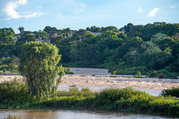Fototapeta na wymiar São Francisco River in the city of Pirapora, Minas Gerais, Brazil