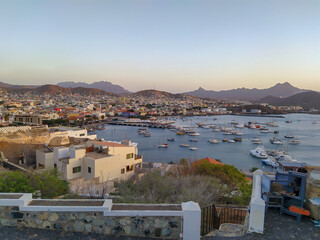 Fototapeta na wymiar Panoramic view on Mindelo, Sao Vicente island, Cabo Verde