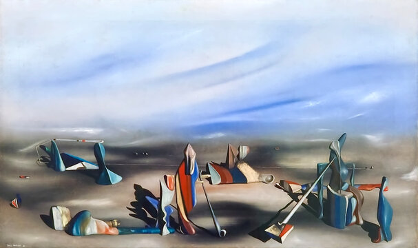 Art collection of the Peggy Guggenheim museum in Venice-Yves Tanguy