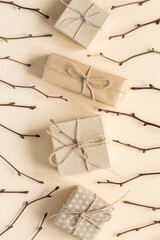 Zero waste gift wrapping on Set Sail Champagne color