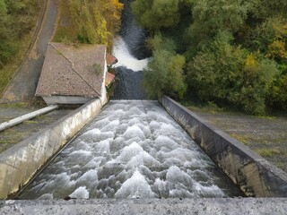 old bridge over the river