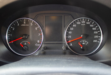 Fototapeta premium Vehicle speed and revs device