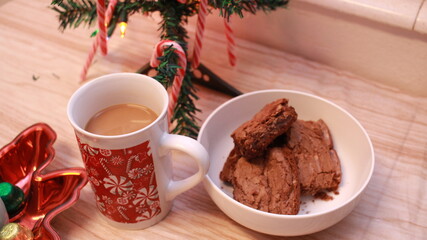 Obraz na płótnie Canvas brownies for Christmas