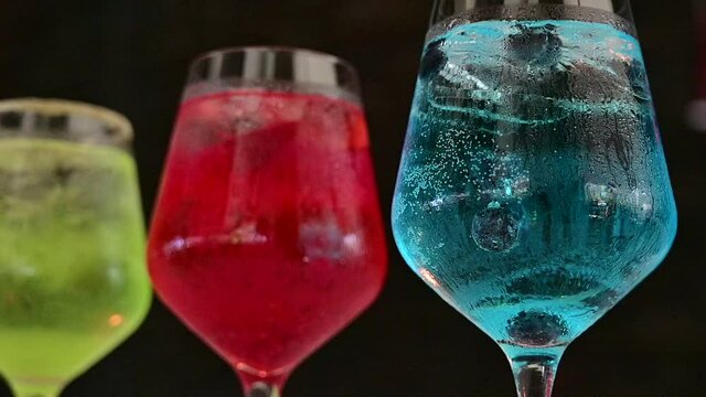 Gin blue berry, Gin mix, cocteles, cocktails