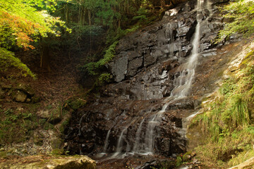 兵庫県・秋の千ヶ峰急勾配三谷渓谷