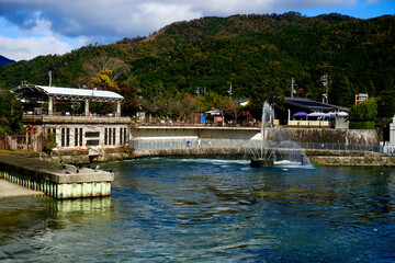 Fototapeta na wymiar 【京都】琵琶湖疏水記念館前の水路