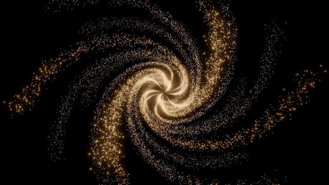 Abstract spiral vortex animation. Fantasy background for science and technology space time and light.
Traveling through outer space towards a whirlpool galaxy with a bright sun - sci-fi animation