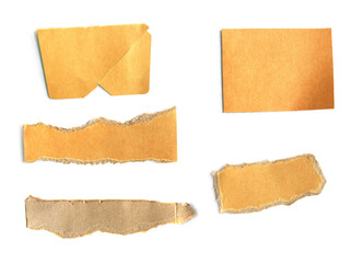 Set of torn paper texture background with copy space for text